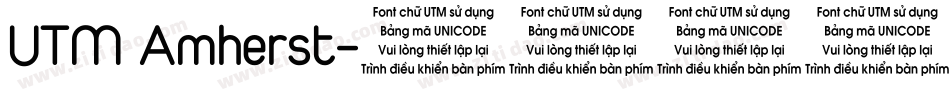 UTM Amherst字体转换